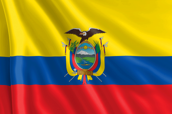 La bandera de Ecuador