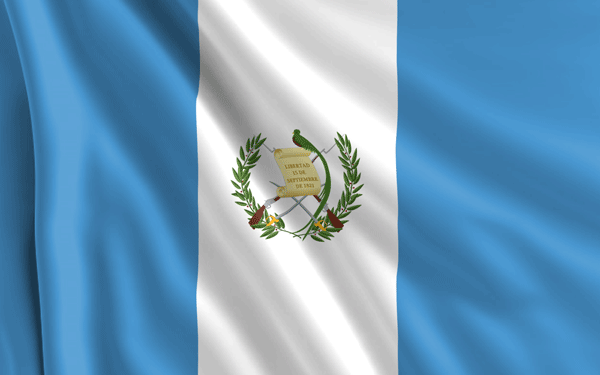 La bandera de Guatemala