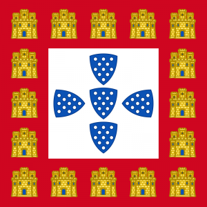 Bandera de portugal de 1248 a 1385