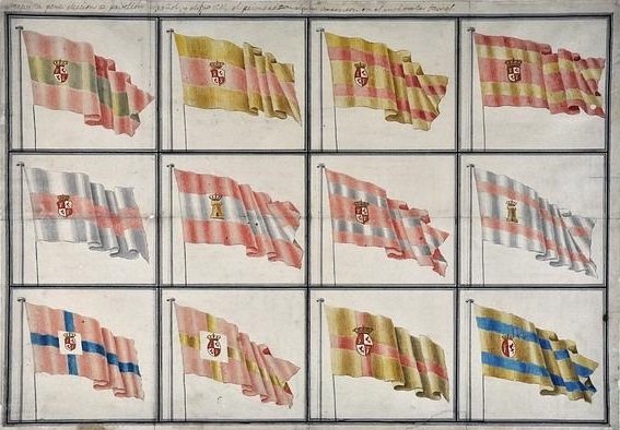 Diseños bandera de España museo naval
