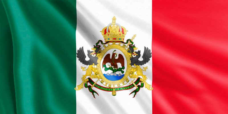 Bandera-del-Segundo-Imperio-Mexicano-(1865-1867)