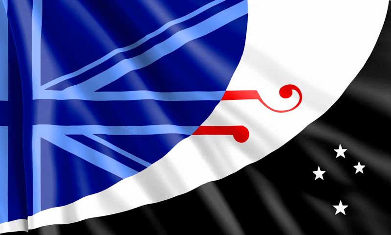 Bandera de Nueva Zelanda con Union Jack