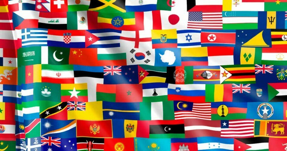 Bandera de banderas. banderas del mundo