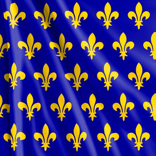 Bandera de Francia del S.XII al S.XIII